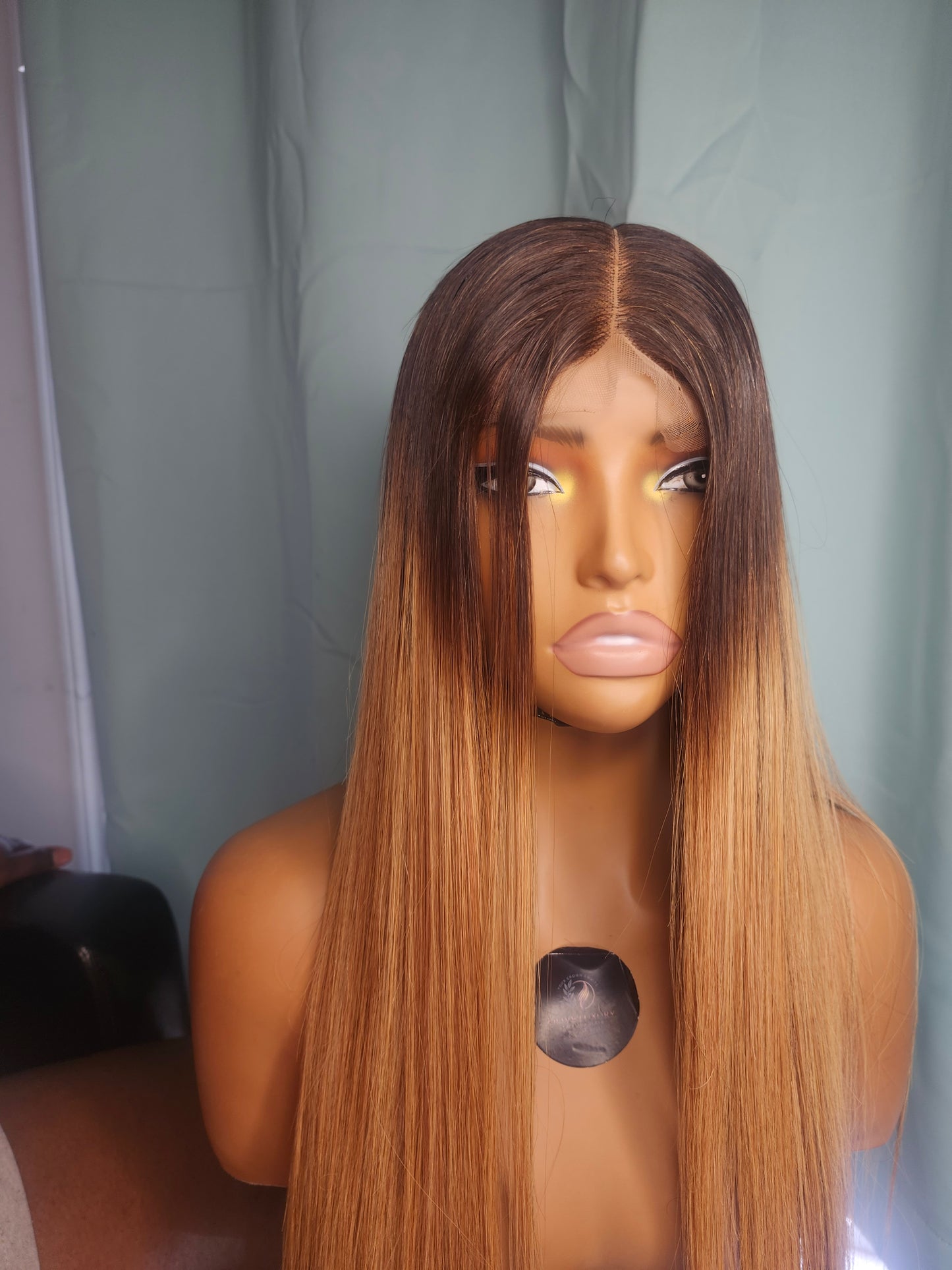 Bone Straight Vietnamien Ombré Blond 20 Pouces – Closure 2×6